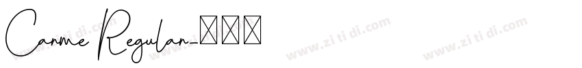Carme Regular字体转换
